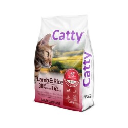 Catty Kuzulu ve Pirinçli Yetişkin Kedi Maması 1,5 Kg - Catty