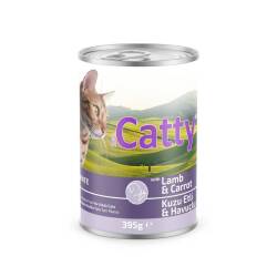 Catty Pate Kuzu Etli Havuçlu Kedi Konservesi 395 Gr - Catty