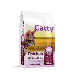 Catty Tavuklu Yavru Kedi Maması 15 Kg - Catty