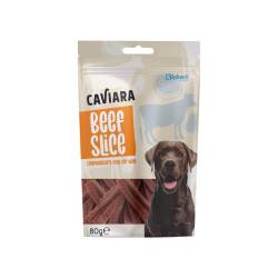 Caviara Kurutulmuş Sığır Dilim Köpek Ödül Maması 80 Gr - Caviara
