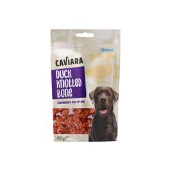 Caviara Ördek Etli Düğümlü Köpek Çiğneme Kemiği 80 Gr - Caviara
