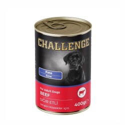 Challenge Pate Sığır Etli Yetişkin Köpek Konservesi 400 Gr - Challenge