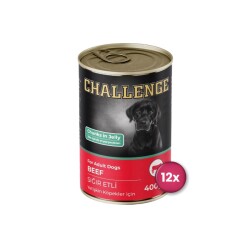 Challenge Sığır Etli Yetişkin Köpek Konservesi 400 Gr X 12 Adet - Challenge