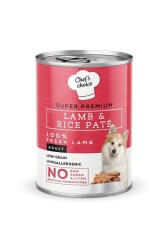 Chefs Choice Kuzulu Pirinçli Ezme Köpek Konservesi 400 gr - Chef's Choice