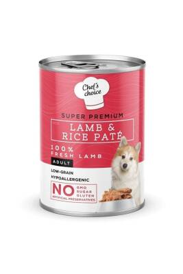 Chefs Choice Kuzulu Pirinçli Ezme Köpek Konservesi 400 gr - 5