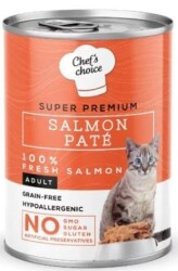 Chef's Choice Somonlu Tahılsız Yetişkin Kedi Konservesi 400 gr - Chef's Choice