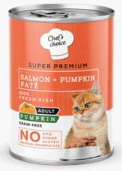 Chef's Choice Somonlu ve Bal Kabaklı Tahılsız Ezme Yetişkin Kedi Konservesi 400 gr - Chef's Choice