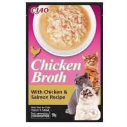 Ciao Chicken Churu Broth Somonlu ve Tavuk Sulu Kedi Ödül Maması 50 gr - Ciao