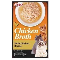 Ciao Chicken Churu Broth Tavuklu ve Tavuk Sulu Kedi Ödül Maması 50 gr - Ciao