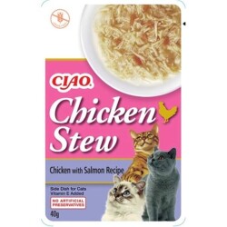 Ciao Chicken Churu Stew Tavuk Güveç ve Somon Balıklı Kedi Ödül Maması 50 gr - Ciao