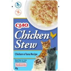 Ciao Chicken Churu Stew Tavuk Güveç ve Ton Balıklı Kedi Ödül Maması 50 gr - Ciao
