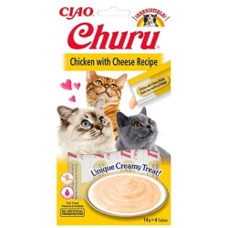 Ciao Churu Cream Tavuklu ve Peynirli Kedi Ödül Kreması 4 X 14 Gr - Ciao