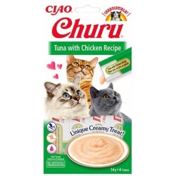 Ciao Churu Cream Ton Balıklı ve Tavuklu Kedi Ödül Kreması 4 X 14 Gr - Ciao