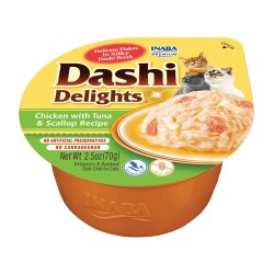 Ciao Dashi Delights Tavuk Ton Balığı ve Deniz Tarağı Kedi Çorbası 70 gr - Ciao