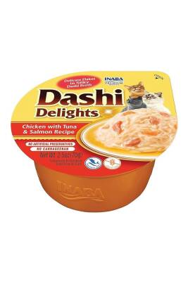 Ciao Dashi Delights Tavuk Ton ve Somon Balıklı Kedi Çorbası 70 gr - 1