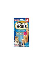 Ciao Sticks Tavuk Sargılı Ton Balıklı ve Deniz Taraklı Kedi Ödül Maması 4 X 10 gr - Ciao