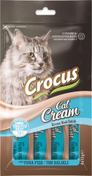 Crocus Ton Balıklı Krema Kedi Ödülü 4 X 15 gr - Crocus