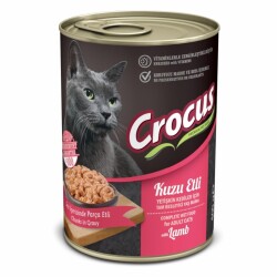 Crocus Yetişkin Kedi Kuzu Etli Yaş Mama 400 gr - Crocus
