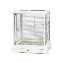 Dayang Paslanmaz Çelik Kuş Kafesi Beyaz 50x49x57Cm - Dayang