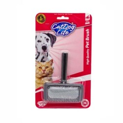 Doglife Kedi ve Köpekler İçin Ahşap Telli Fırça M - Doglife