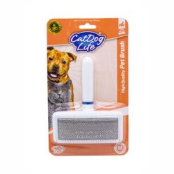 Doglife Kedi ve Köpekler İçin Telli Fırça M - Doglife