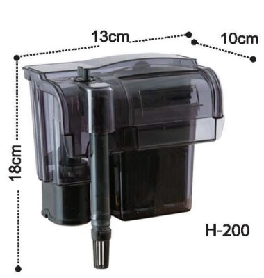 Dophin Askı Şelale Filtre 250 L/h