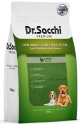 Dr. Sacchi Premium Düşük Tahıllı Kuzu Etli Yetişkin Köpek Maması 1,5 kg - Dr. Sacchi