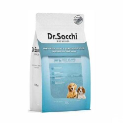 Dr. Sacchi Premium Düşük Tahıllı Sığır ve Kuzu Etli Yavru Köpek Maması 1,5 kg - Dr. Sacchi
