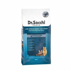 Dr. Sacchi Premium Düşük Tahıllı Somonlu ve Ton Balıklı Yetişkin Kedi Maması 10 kg - Dr. Sacchi