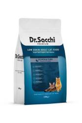 Dr. Sacchi Premium Düşük Tahıllı Somonlu ve Ton Balıklı Yetişkin Kedi Maması 1,5 kg - Dr. Sacchi