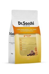 Dr. Sacchi Premium Düşük Tahıllı Tavuklu Yetişkin Kedi Maması 1,5 kg - Dr. Sacchi
