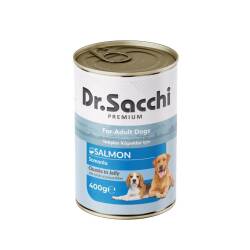 Dr. Sacchi Somonlu Köpek Konservesi 400 Gr - Dr. Sacchi