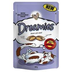 Dreamies İçi Dolgulu Ördekli Kıtır Kedi Ödülü 60 gr - Dreamies