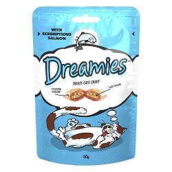 Dreamies İçi Dolgulu Somonlu Kıtır Kedi Ödülü 60 gr - Dreamies
