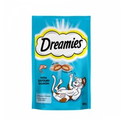 Dreamies İçi Dolgulu Somonlu Kıtır Kedi Ödülü 60 gr - Dreamies