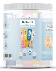 Dr.Sacchi Creamy Sıvı Karışık Kedi Ödülü 30 Adet - Dr. Sacchi