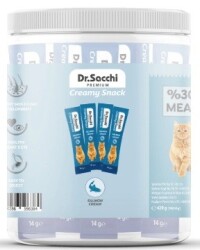 Dr.Sacchi Creamy Sıvı Somonlu Kedi Ödülü 30 Adet - Dr. Sacchi