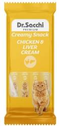 Dr.Sacchi Creamy Sıvı Tavuklu Ciğerli Kedi Ödülü 4 Lü - Dr. Sacchi