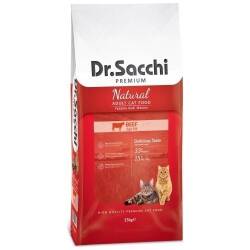 Dr.Sacchi Premium Natural Biftekli Yetişkin Kedi Maması 15 kg - Dr. Sacchi