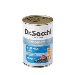 Dr.Sacchi Somonlu Kedi Konservesi 400 gr - Dr. Sacchi