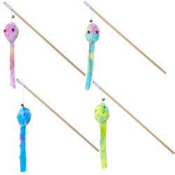 Eastland Ahşap Saplı Peluş Fareli Kedi Oltası 40 cm 1 Adet - Eastland