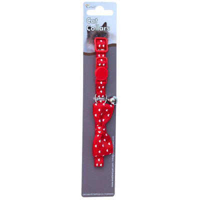 Eastland Kalp Desenli Papyonlu Kedi Boyun Tasması 20-25 Cm