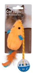 Eastland Tüylü Zilli Peluş Fare Kedi Oyuncağı 28 cm - Eastland