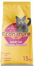 Econature Chicken Formula Tavuklu Yetişkin Kedi Maması 15 kg - Econature