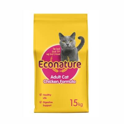 Econature Chicken Formula Tavuklu Yetişkin Kedi Maması 15 kg - 1