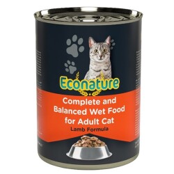 Econature Kuzu Etli Yetişkin Kedi Konservesi 400 gr - Econature
