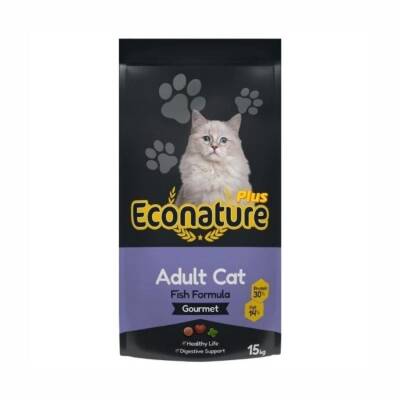 Econature Plus Gurme Balıklı Yetişkin Kedi Maması 13,5 Kg + 1,5 Kg Bonus Paket - 1