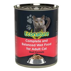 Econature Sığır Etli Yetişkin Kedi Konservesi 400 gr - Econature