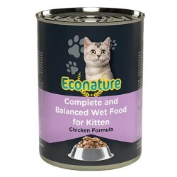 Econature Tavuk Etli Konserve Yavru Kedi Maması 400 gr - Econature