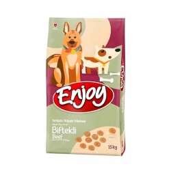 Enjoy Biftekli Yetişkin Köpek Maması 15 kg - Enjoy